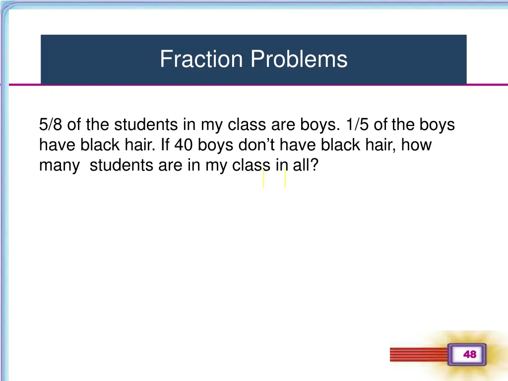 fraction problems 1