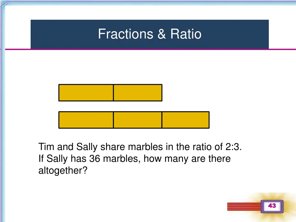 fractions ratio