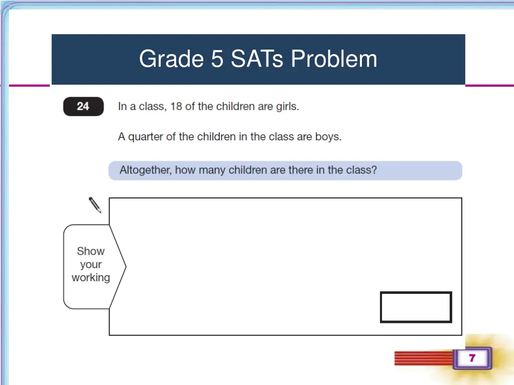 grade 5 sats problem