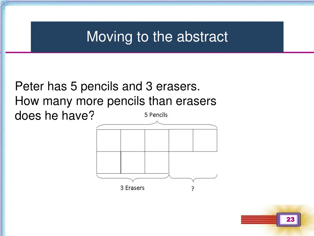 moving to the abstract