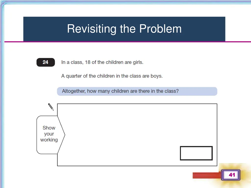 revisiting the problem