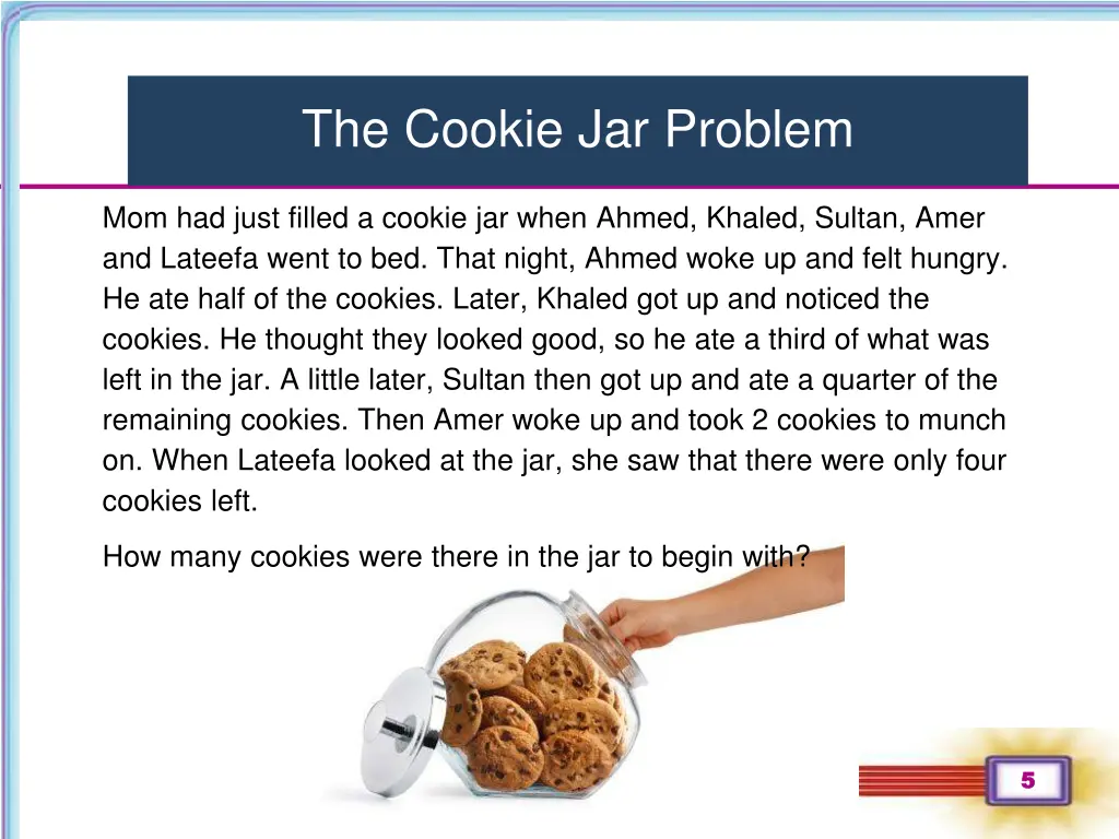 the cookie jar problem 1