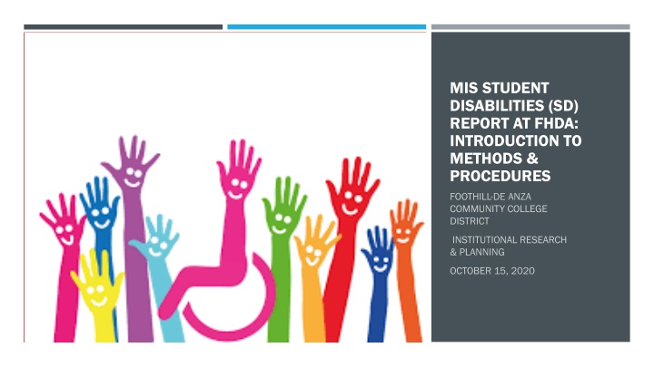 mis student disabilities sd report at fhda