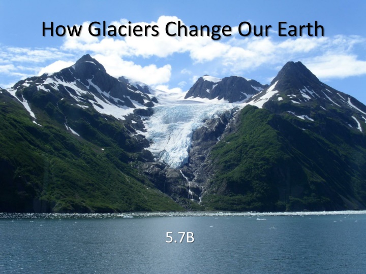 how glaciers change our earth