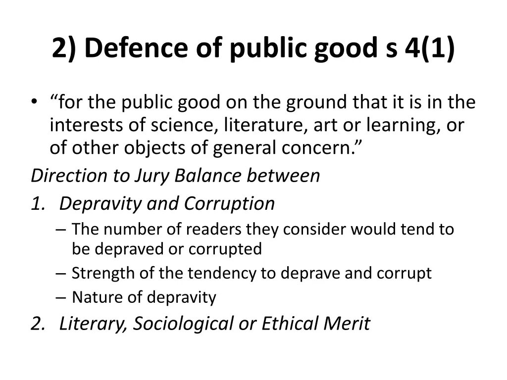 2 defence of public good s 4 1