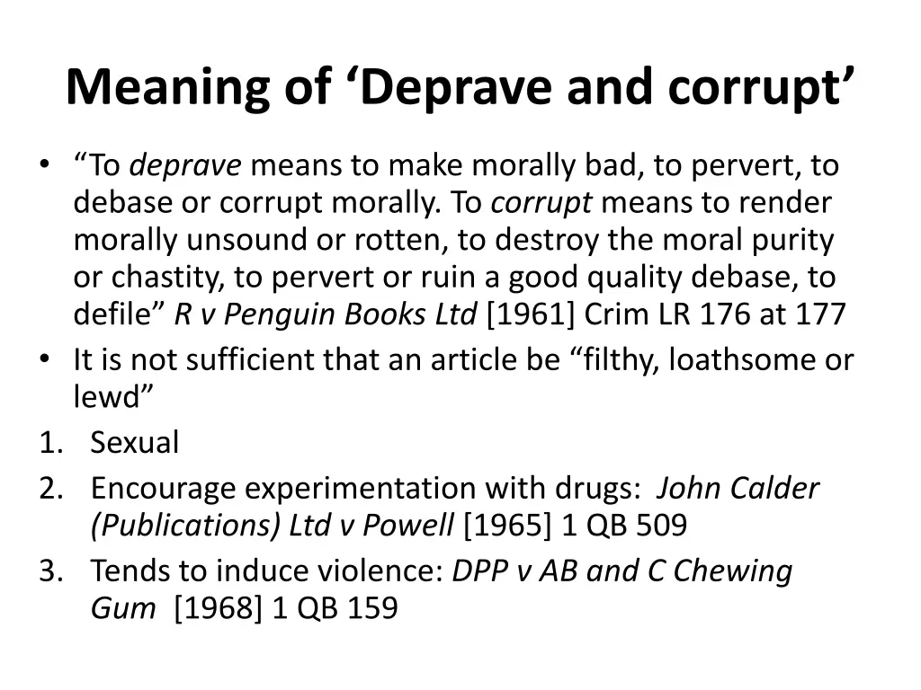 meaning of deprave and corrupt