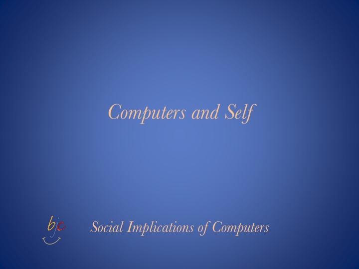 computers and self