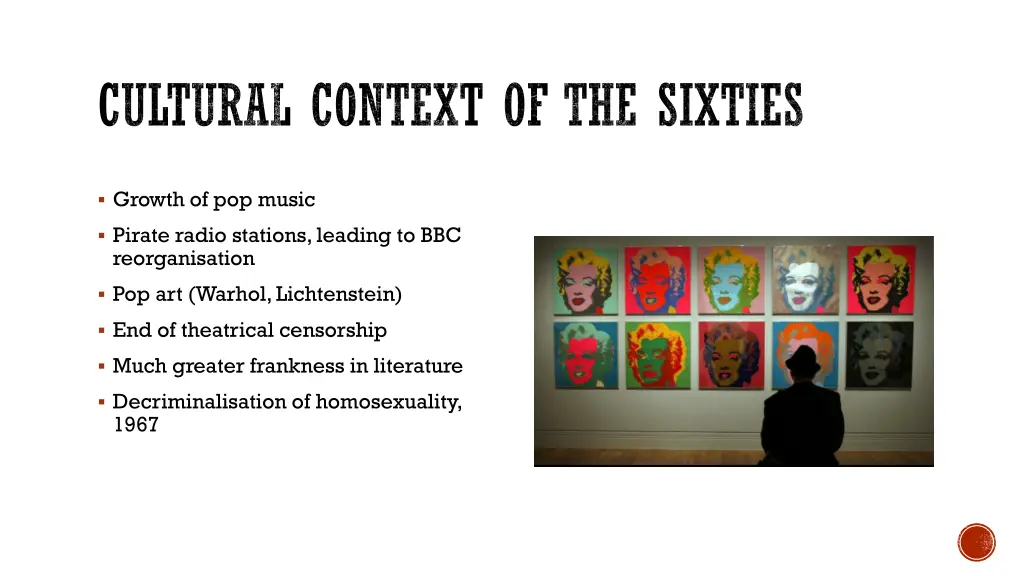 cultural context of the sixties