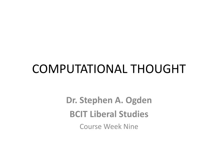 computational thought