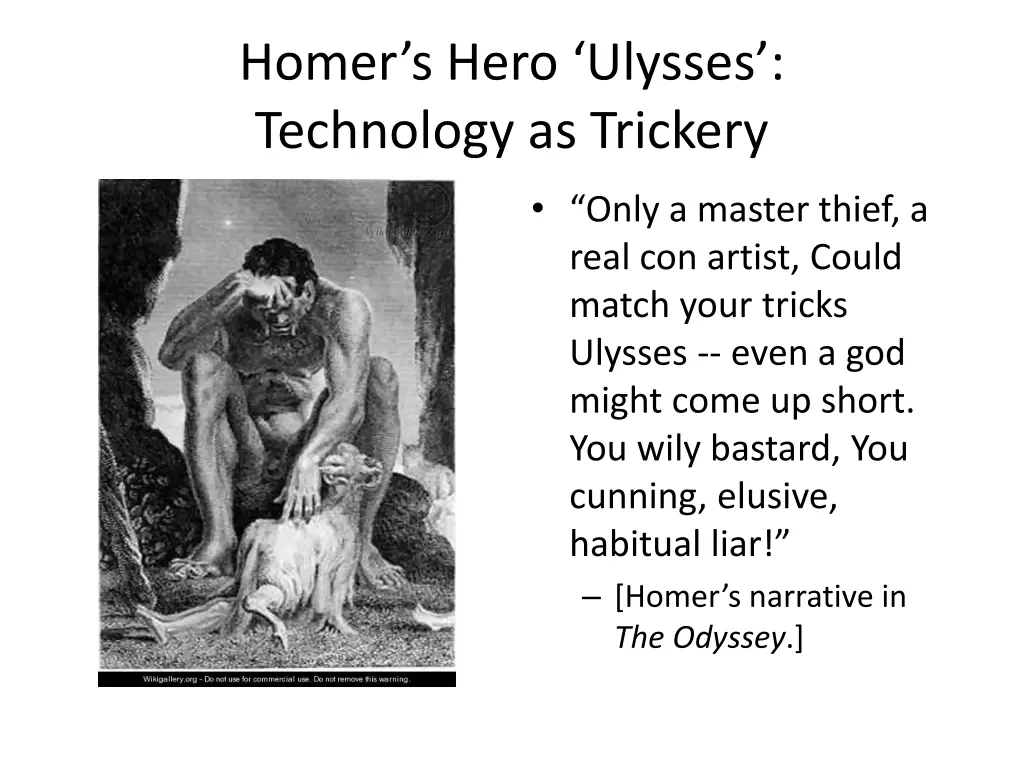 homer s hero ulysses technology as trickery 1