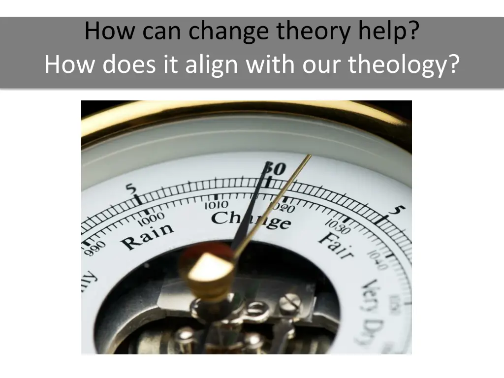 how can change theory help how does it align with