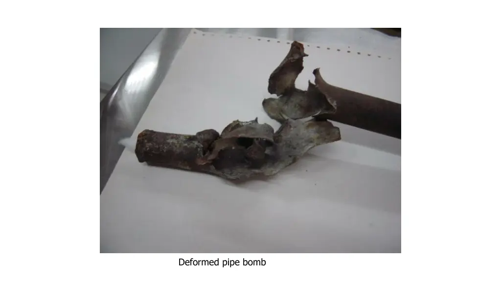 deformed pipe bomb