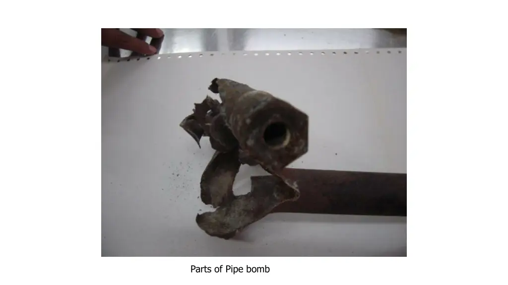 parts of pipe bomb