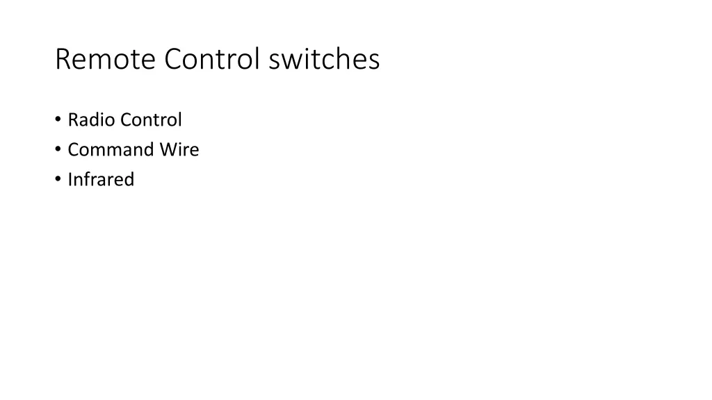 remote control switches