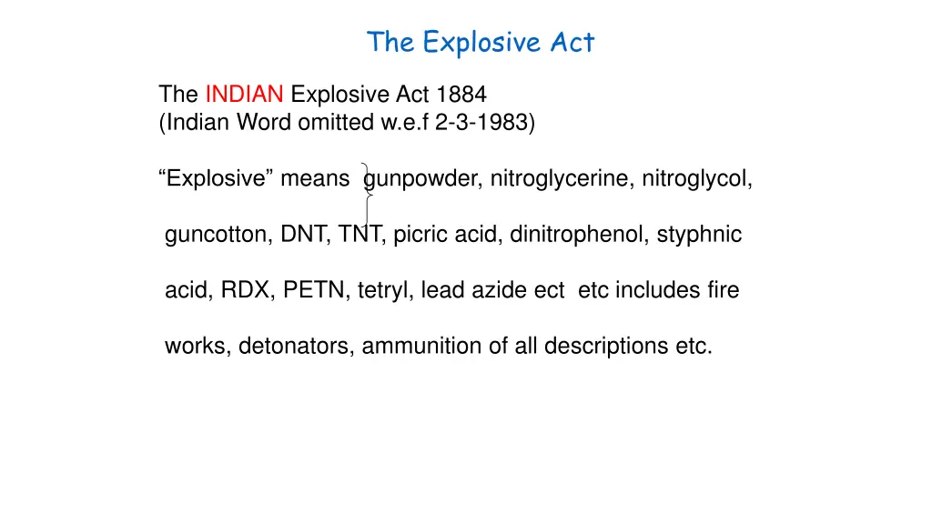 the explosive act