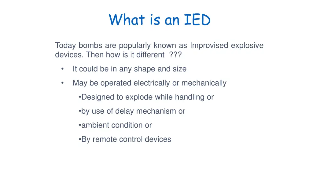 what is an ied