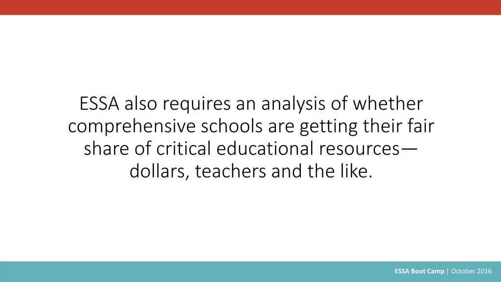 essa also requires an analysis of whether