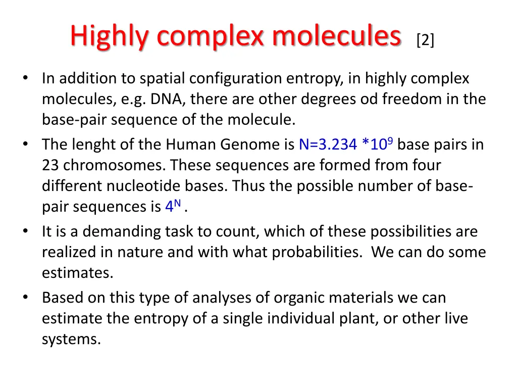 highly complex molecules 2