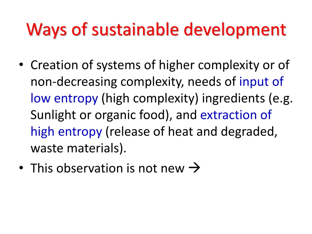 ways of sustainable development