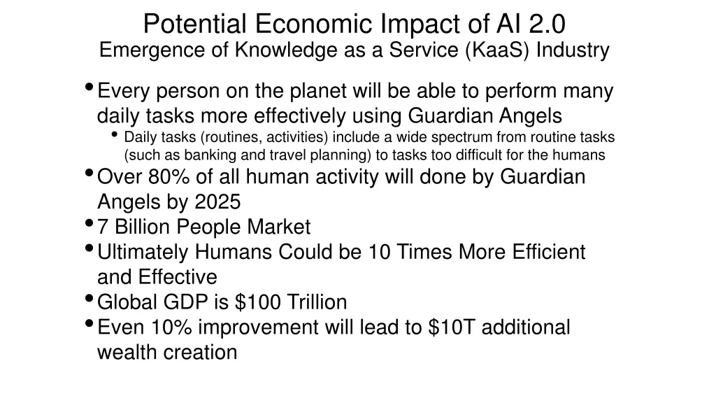 potential economic impact of ai 2 0 emergence