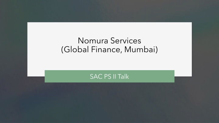 nomura services global finance mumbai