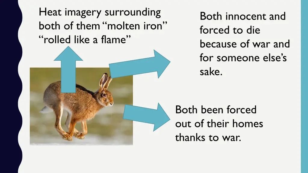 heat imagery surrounding both of them molten iron