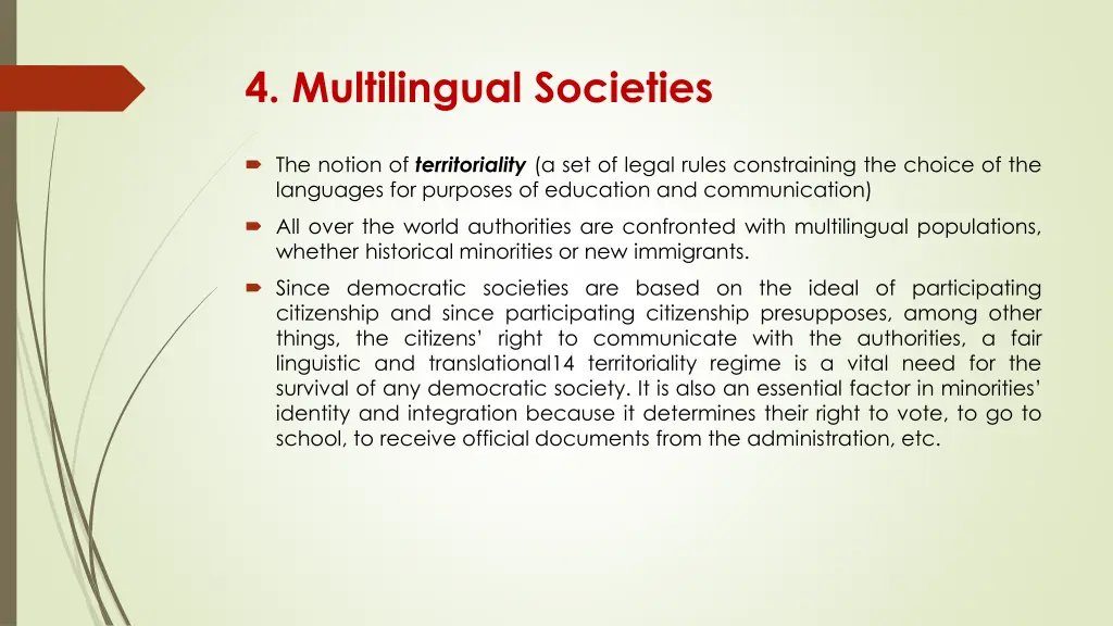 4 multilingual societies