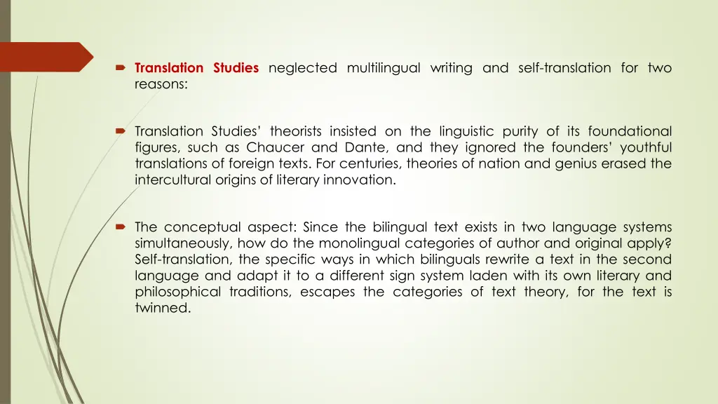 translation studies neglected multilingual