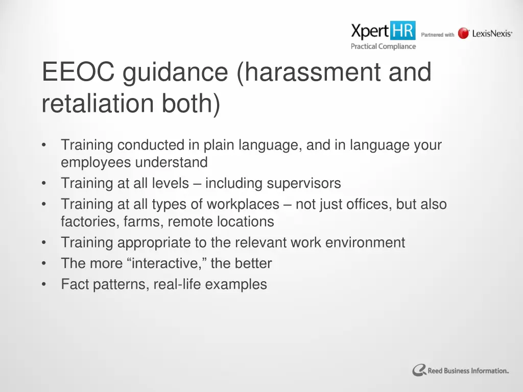 eeoc guidance harassment and retaliation both