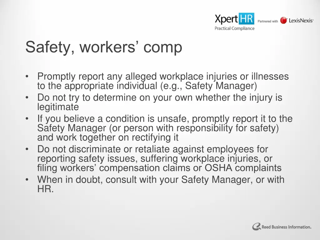 safety workers comp