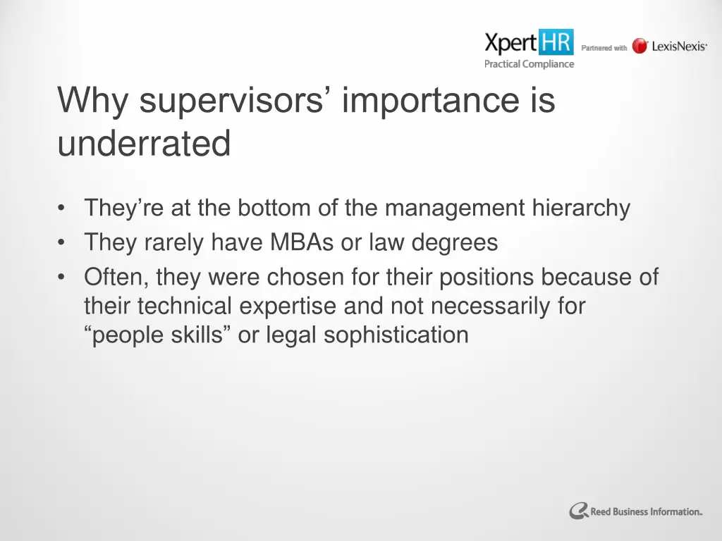 why supervisors importance is underrated