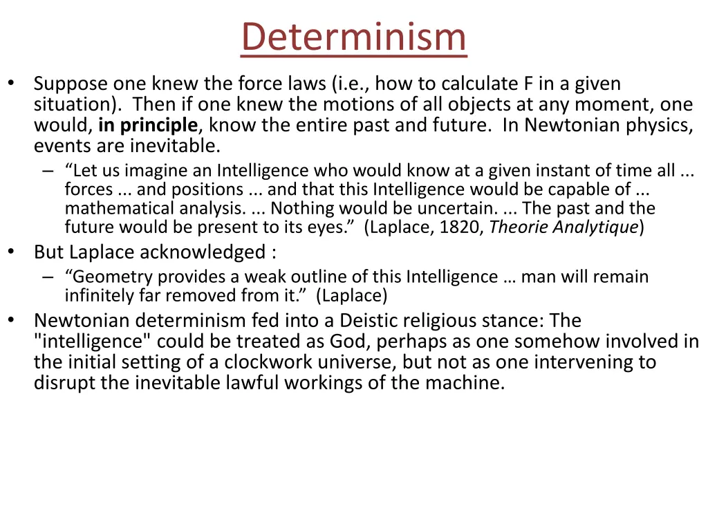 determinism