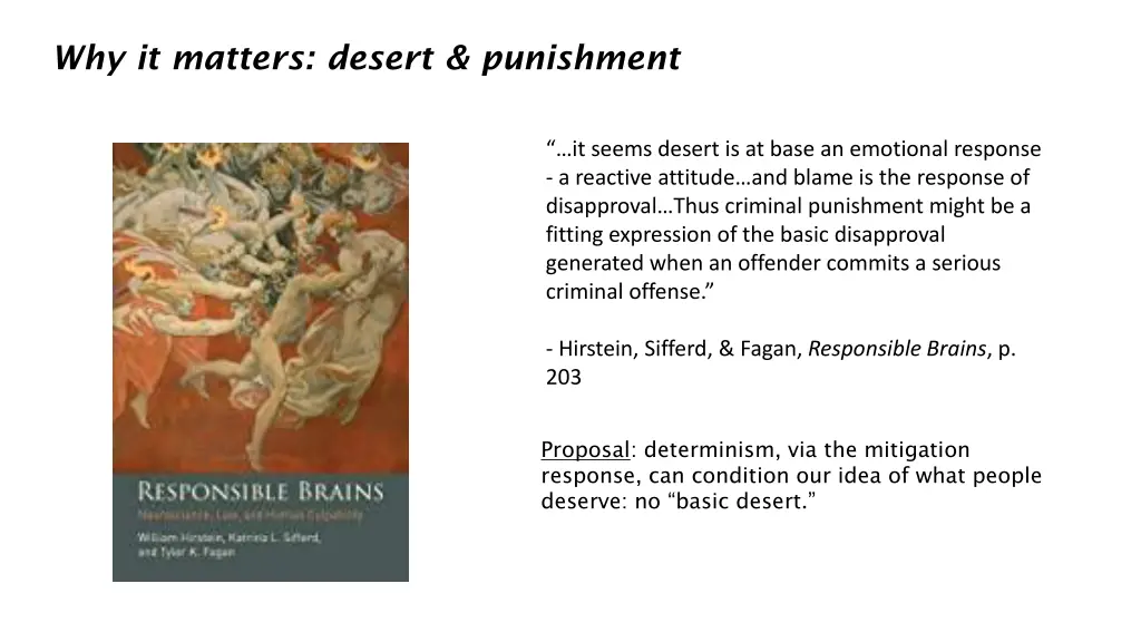 why it matters desert punishment