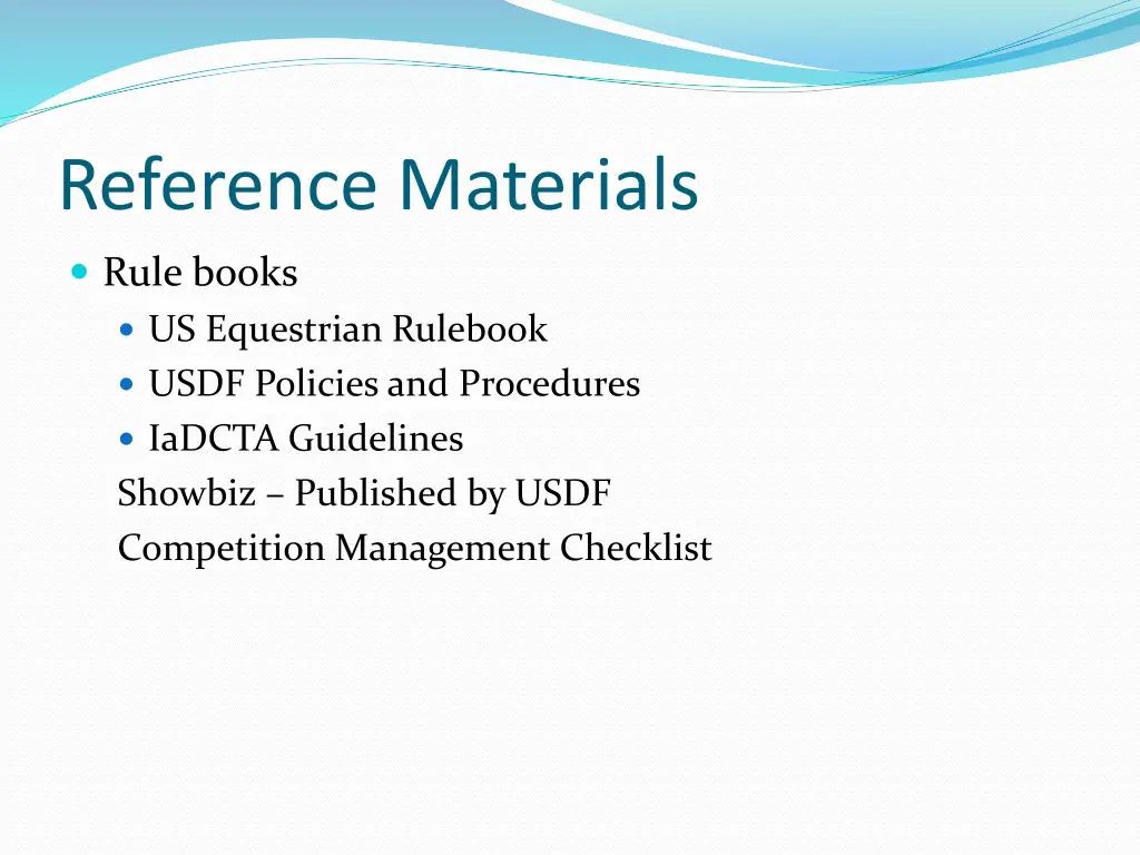 reference materials