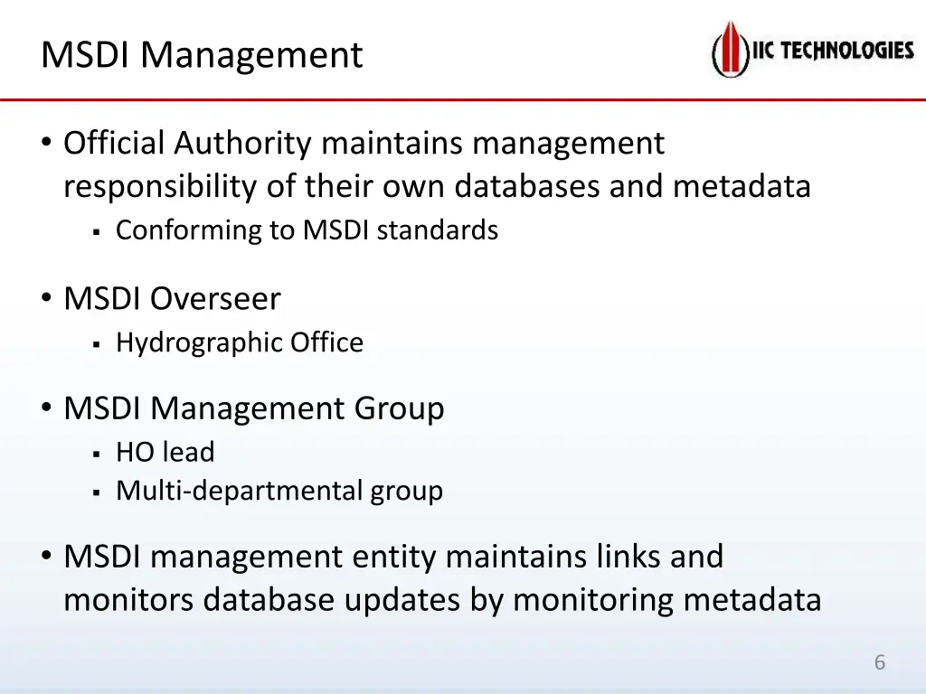 msdi management