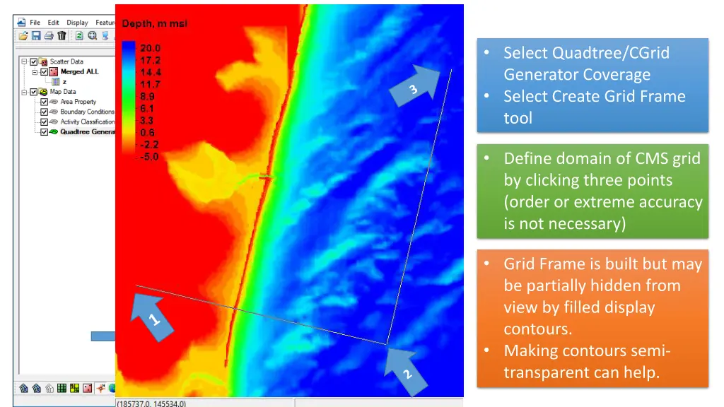 select quadtree cgrid generator coverage select