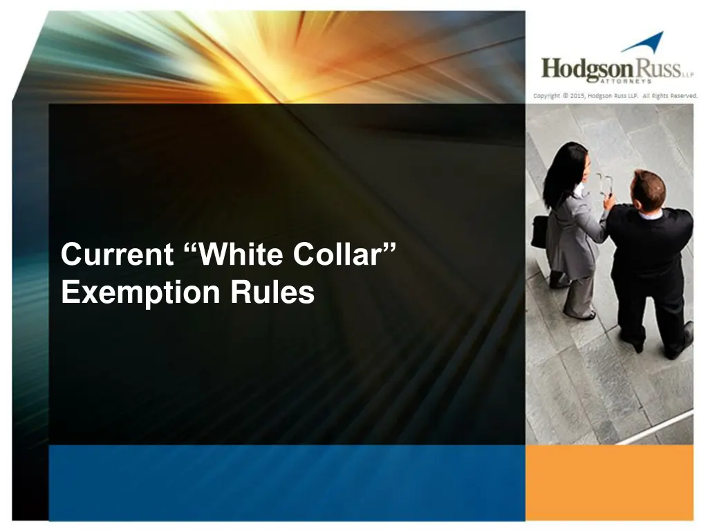 current white collar exemption rules