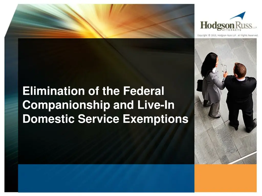 elimination of the federal companionship and live