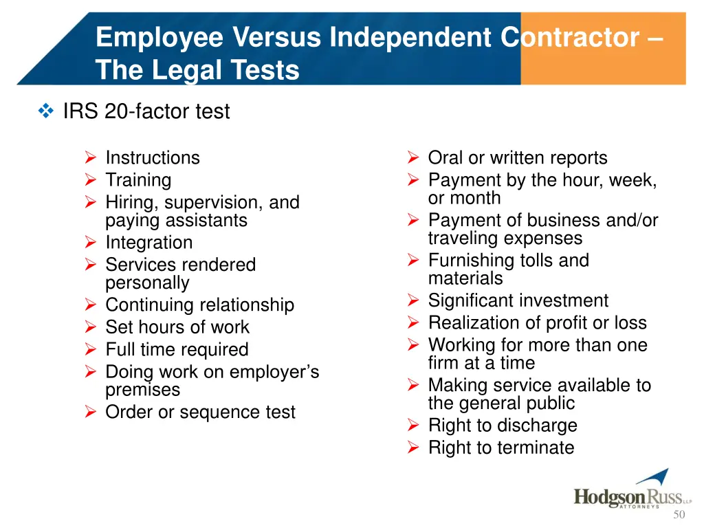 employee versus independent contractor the legal 2