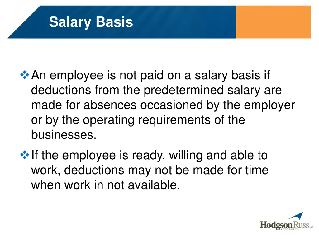 salary basis 1