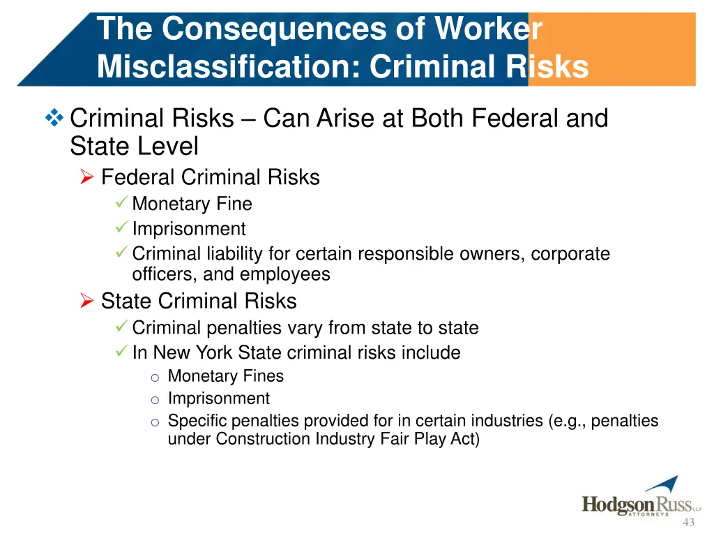 the consequences of worker misclassification