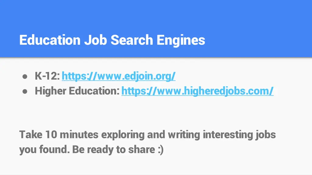 education job search engines