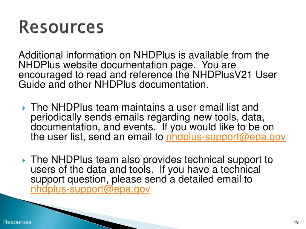 additional information on nhdplus is available