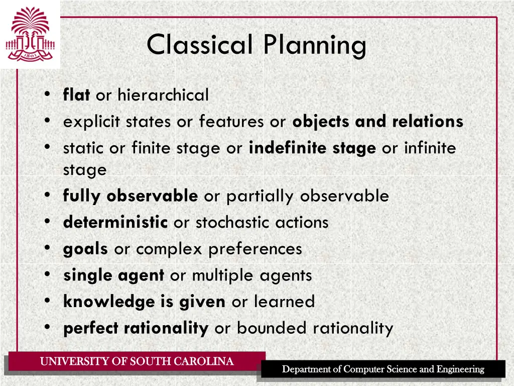 classical planning