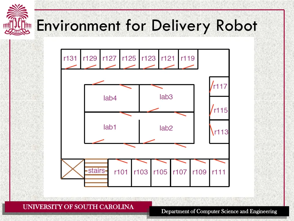 environment for delivery robot