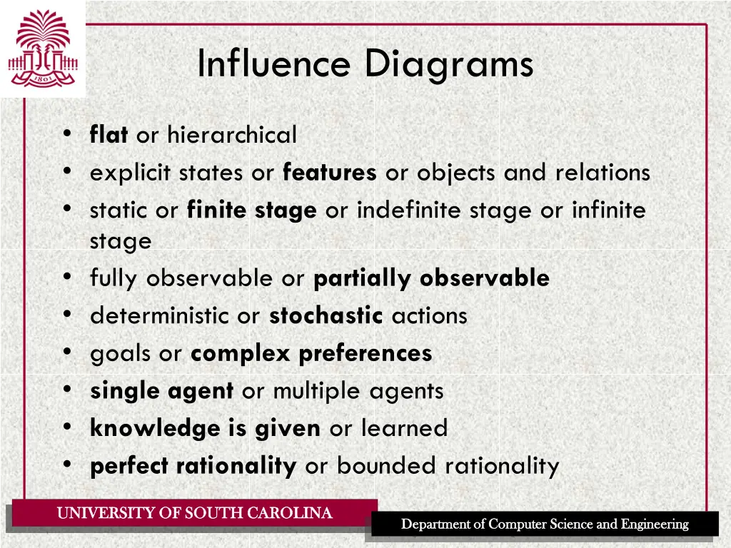 influence diagrams