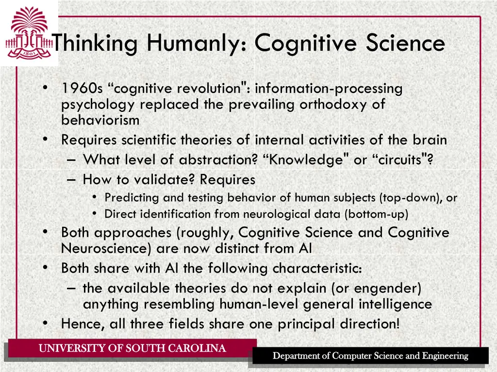 thinking humanly cognitive science