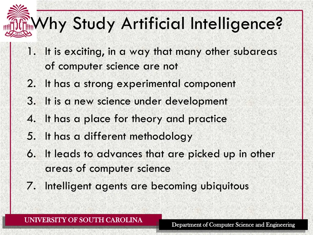 why study artificial intelligence