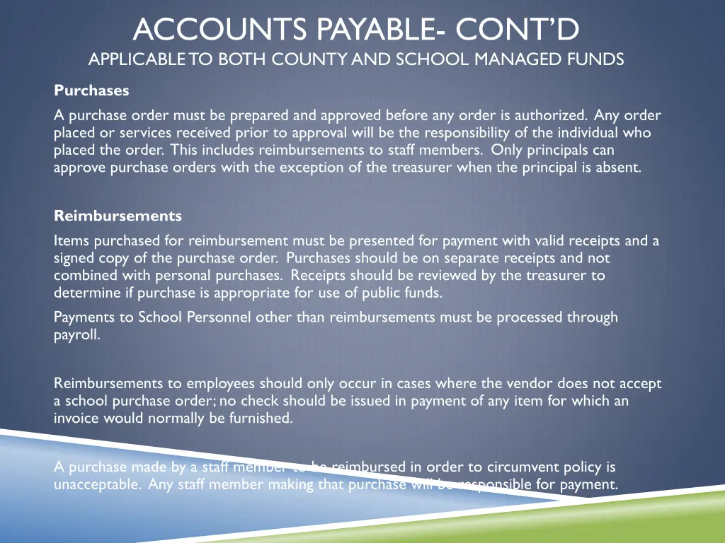 accounts payable cont d applicable to both county