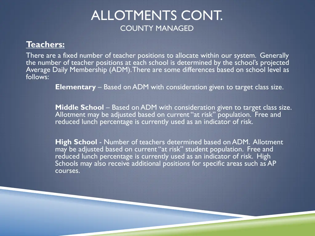 allotments cont county managed 1